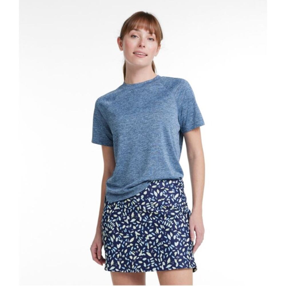 NWT L.L. Bean Women's Ultralight Adventure Tee in Iron Blue size Large
